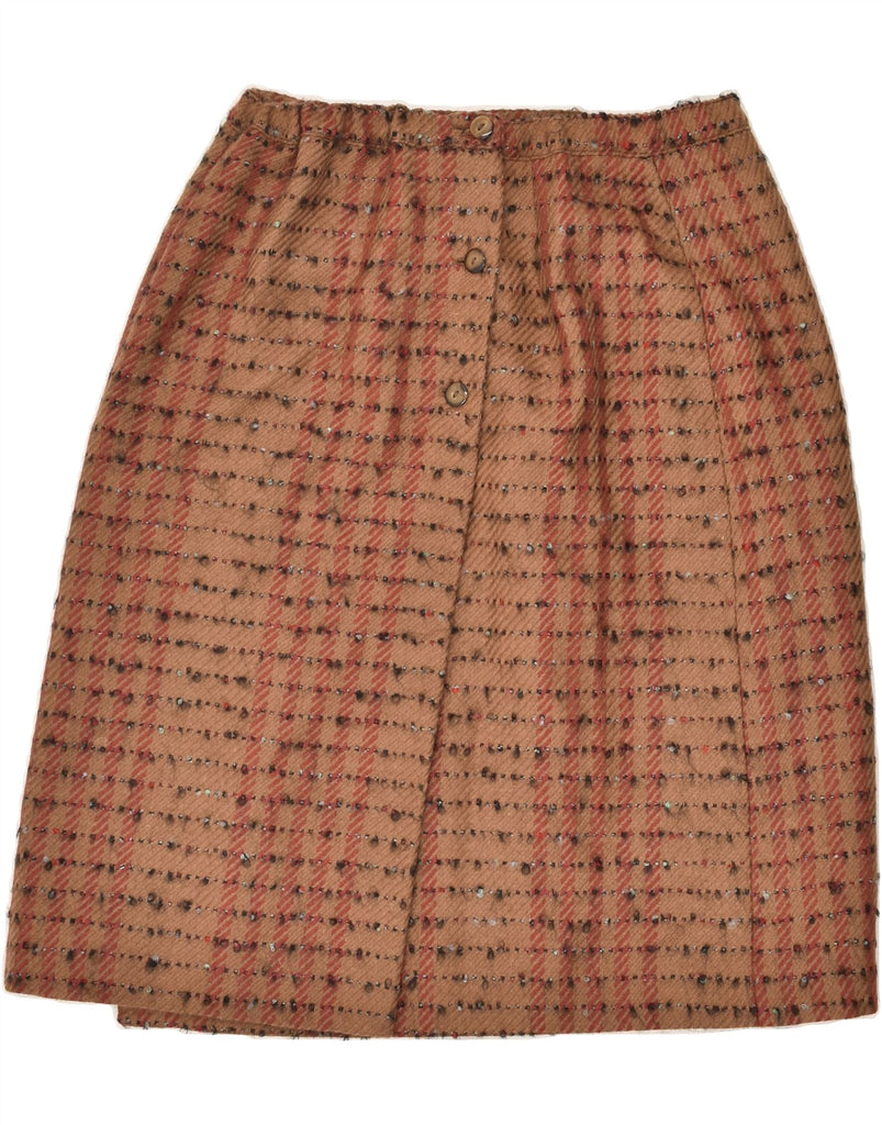 VINTAGE Womens 2 Button 2 Piece Skirt Set IT 49 XL W32 Brown Flecked Wool | Vintage Vintage | Thrift | Second-Hand Vintage | Used Clothing | Messina Hembry 