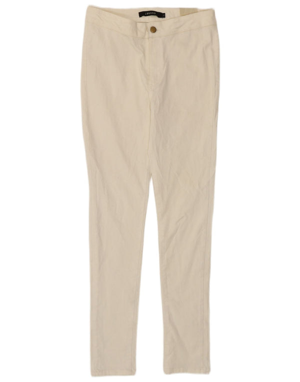 J Brand Girls Skinny Trousers 13-14 Years XL W28 L27 White Cotton