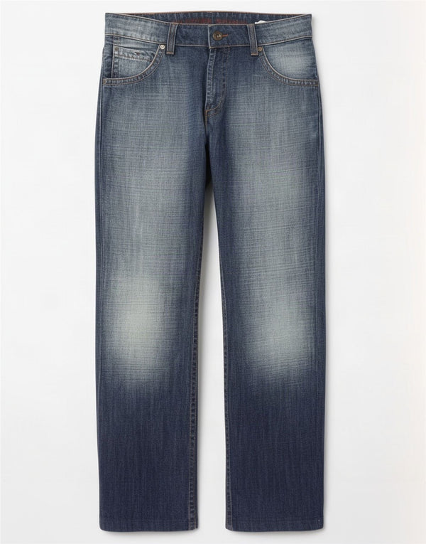 Tommy Hilfiger Mens Straight Jeans W34 L34 Navy Blue Cotton