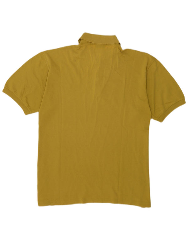 Pierre Cardin Mens Polo Shirt IT 52 Large Yellow Cotton
