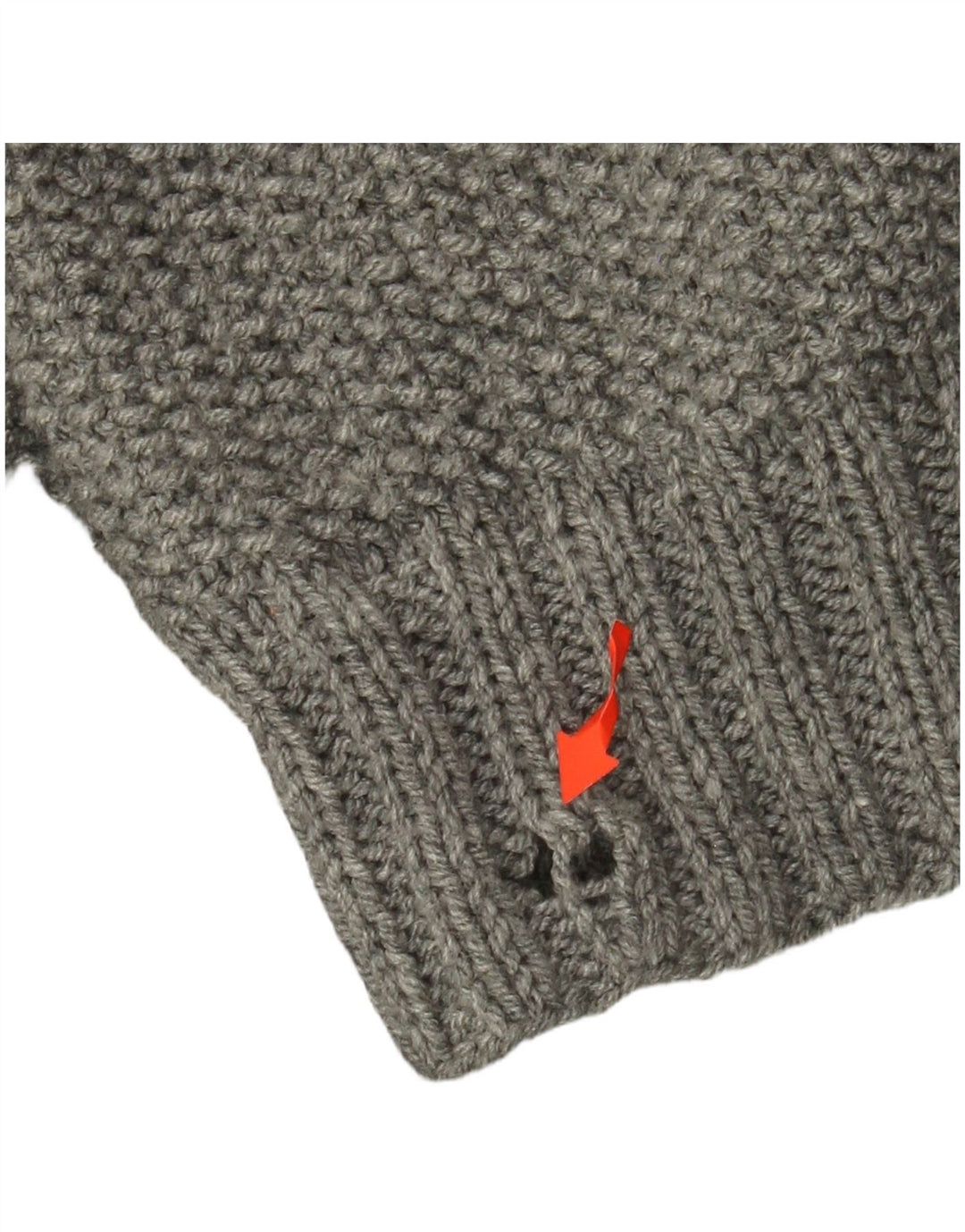 VINTAGE Womens Oversized Roll Neck Jumper Sweater UK 22 3XL Grey