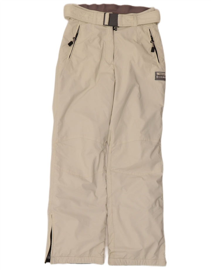 Colmar Womens Ski Trousers US 8 Medium  Beige Polyamide