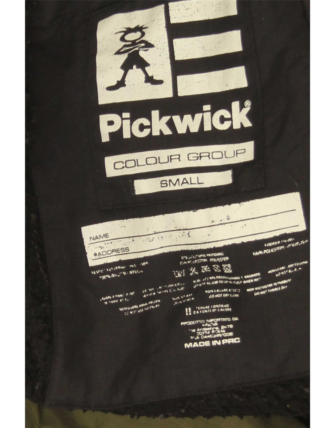 Pickwick Womens Hooded Oversized Parka Jacket UK 10 Small Green Colourblock