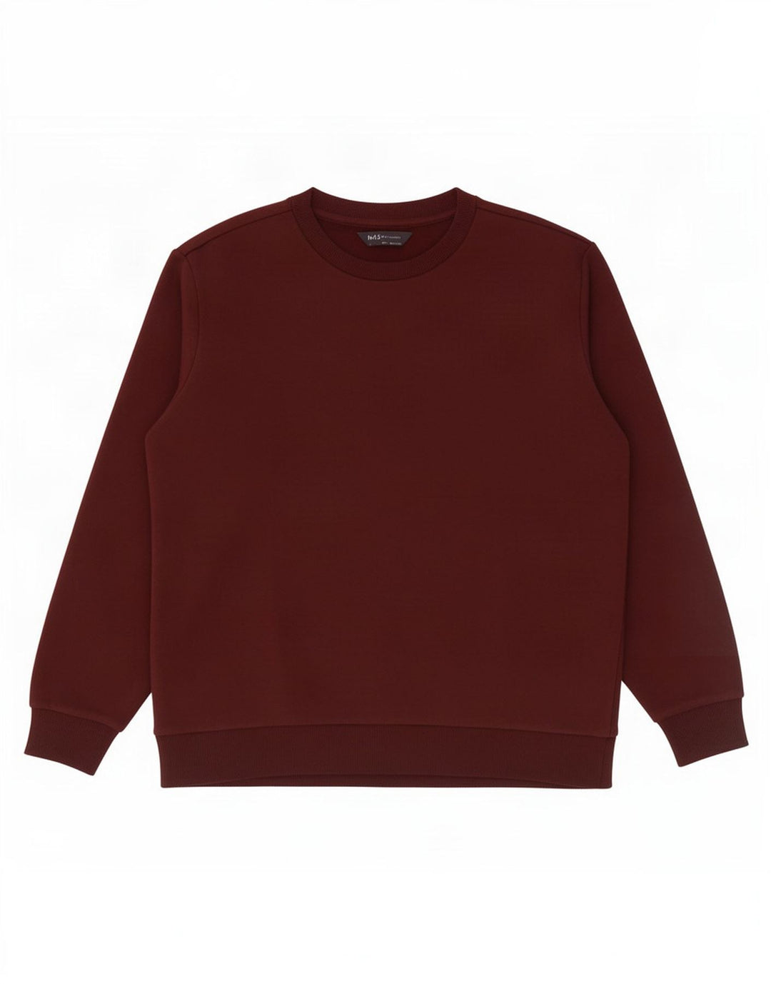 Marks & Spencer Mens Sweatshirt Jumper Medium Burgundy Cotton