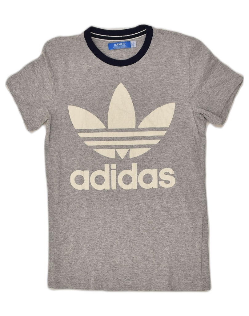 ADIDAS Mens Graphic T-Shirt Top Small Grey Cotton | Vintage Adidas | Thrift | Second-Hand Adidas | Used Clothing | Messina Hembry 