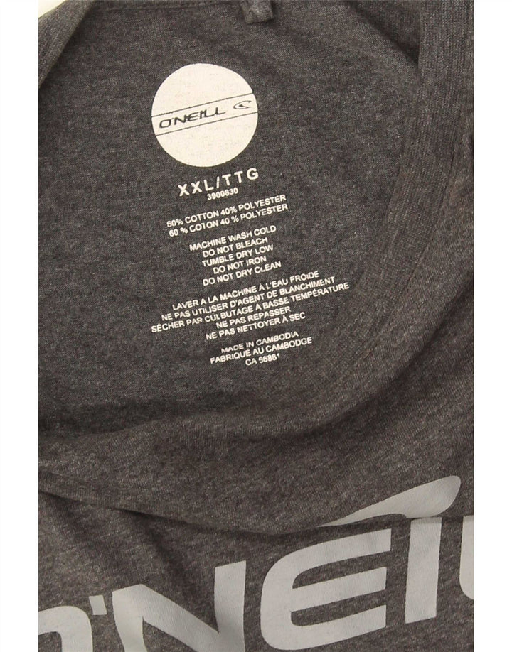 O'Neill Mens Graphic T-Shirt Top 2XL Grey Cotton