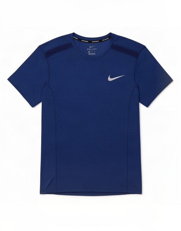 Nike Mens Dri Fit T-Shirt Top Small Navy Blue Polyester