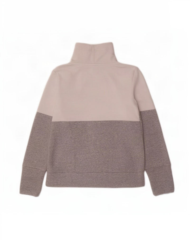 Puma Womens Graphic Sweatshirt Jumper UK 10 Small Grey Colourblock