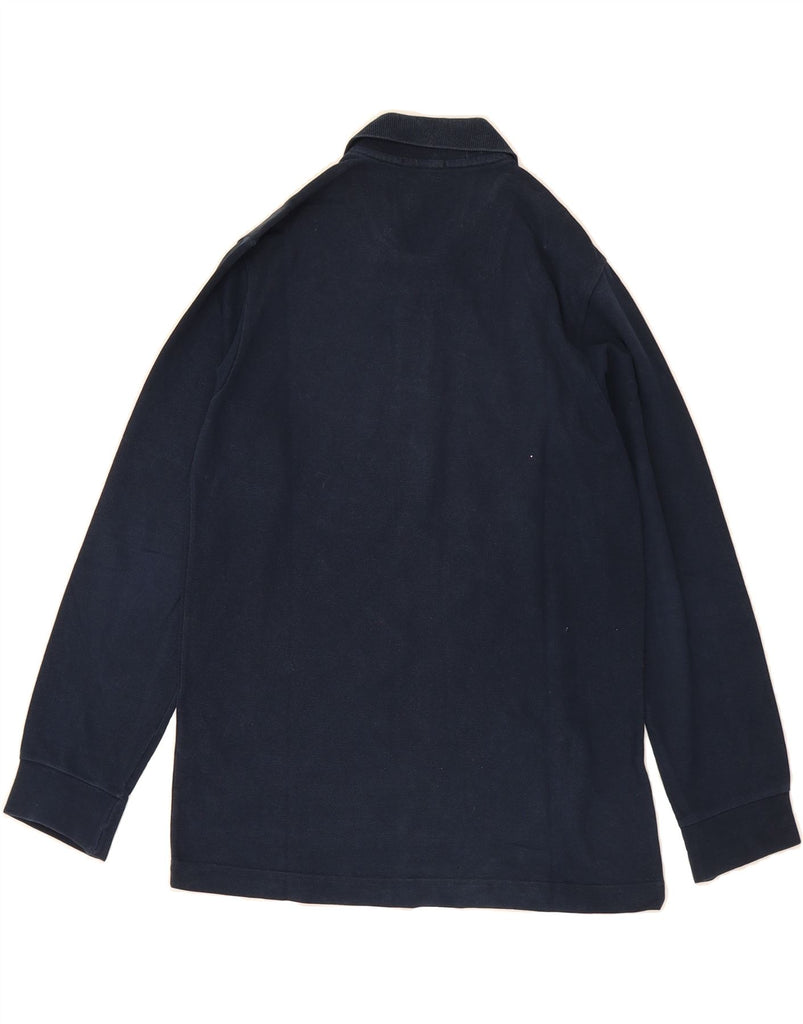 FRED PERRY Boys Long Sleeve Polo Shirt 11-12 Years Navy Blue Cotton Vintage Fred Perry and Second-Hand Fred Perry from Messina Hembry 