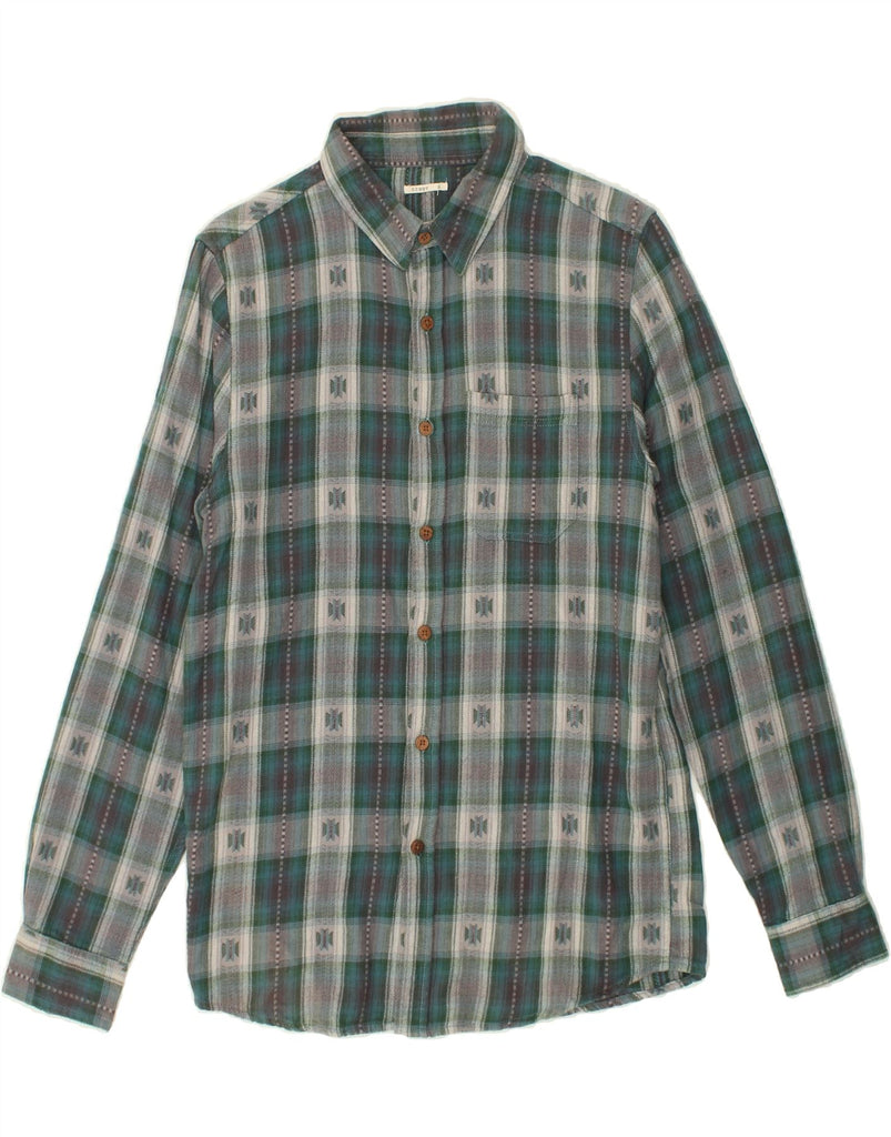 SCOUT Mens Shirt Small Green Check Cotton | Vintage Scout | Thrift | Second-Hand Scout | Used Clothing | Messina Hembry 