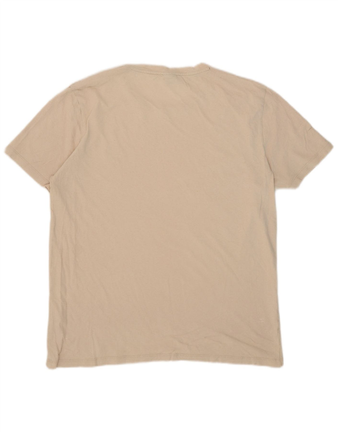 Hugo Boss Mens T-Shirt Top XL Beige Cotton