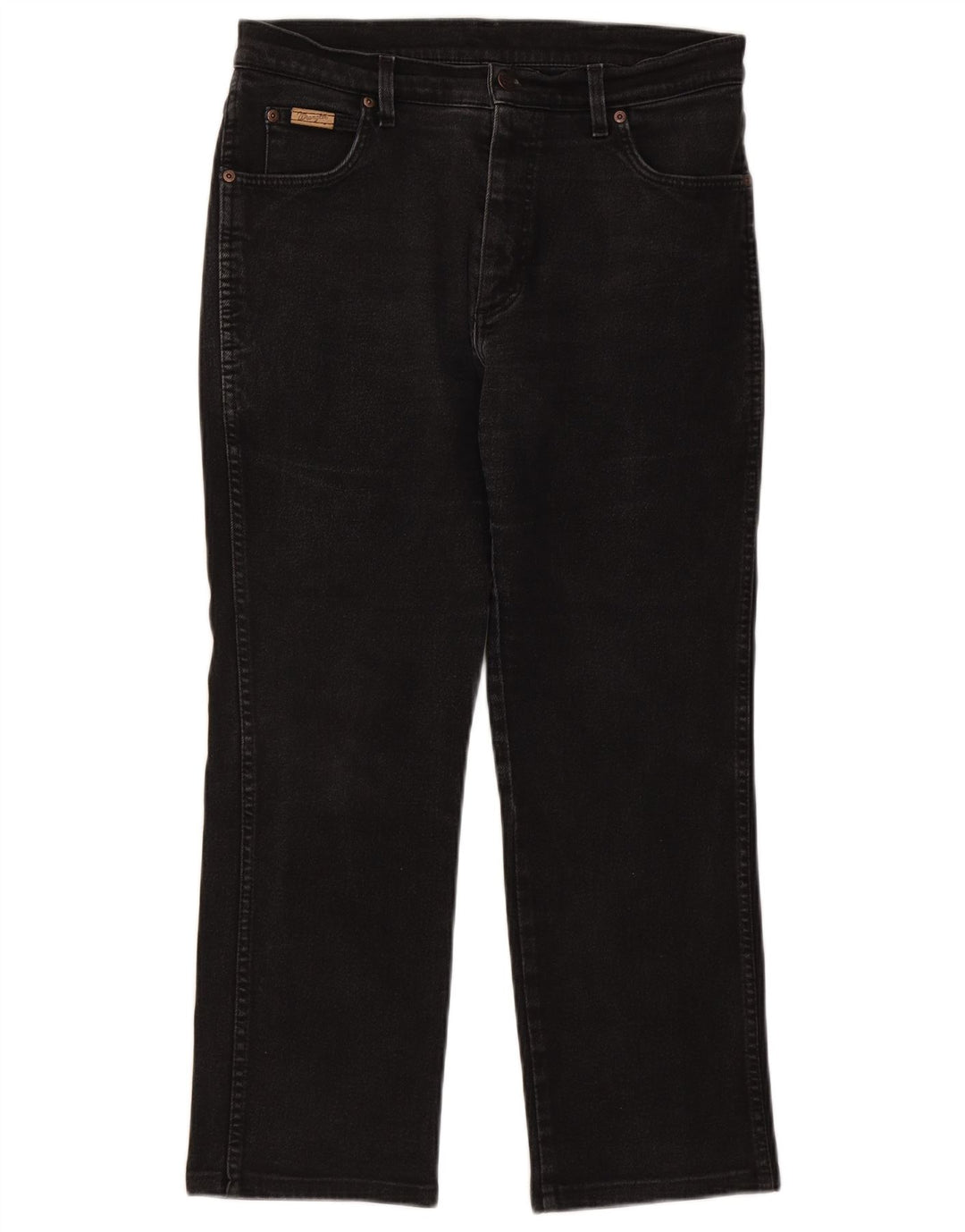 Wrangler Mens Texas Straight Jeans W34 L27 Black