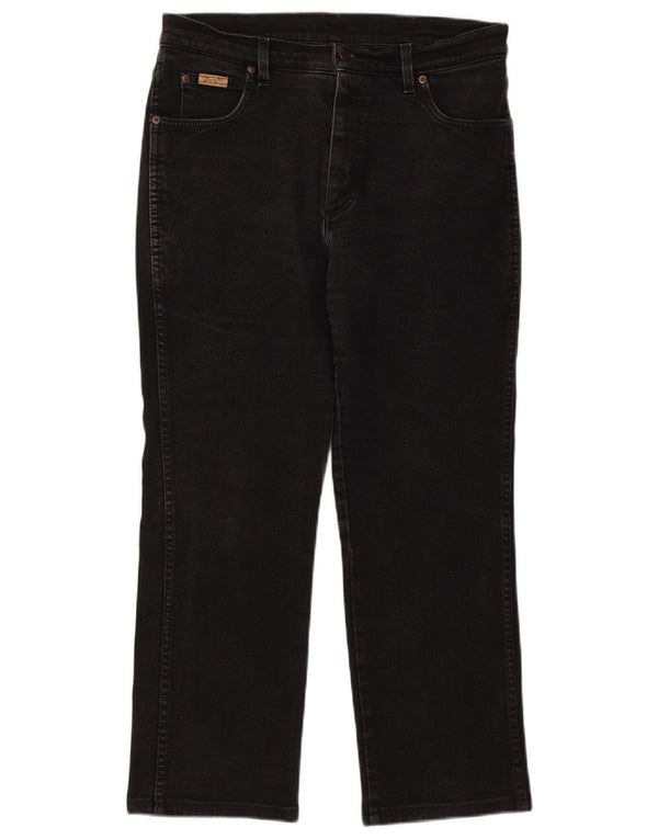 Wrangler Mens Texas Straight Jeans W34 L27 Black