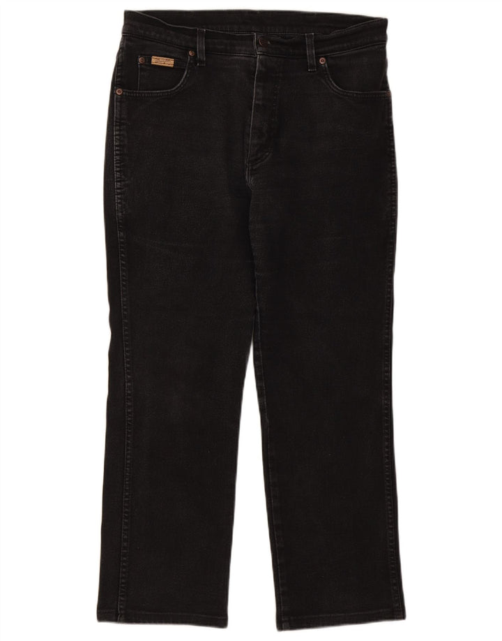 Wrangler Mens Texas Straight Jeans W34 L27 Black