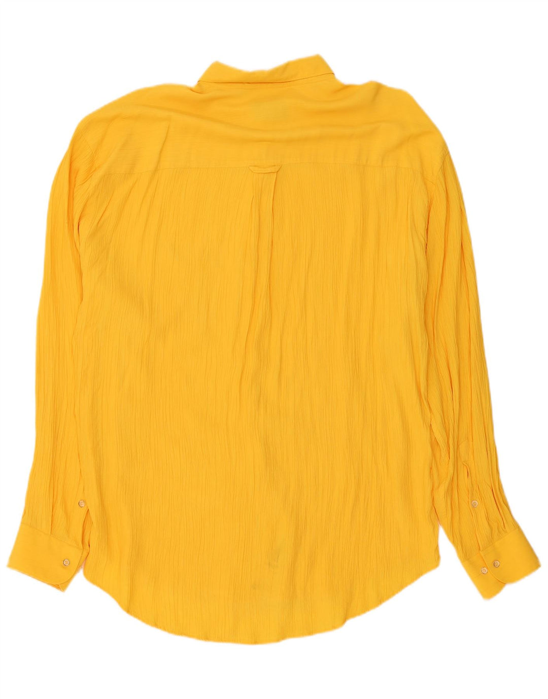 Vintage Mens Shirt Size 17 43 XL Yellow Viscose