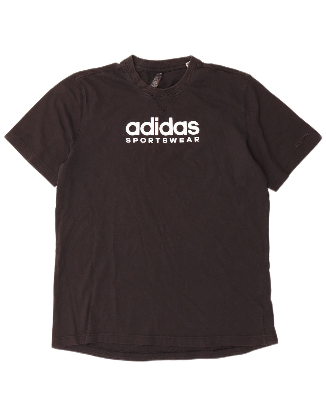 Adidas Mens Graphic T-Shirt Top Large Black Cotton