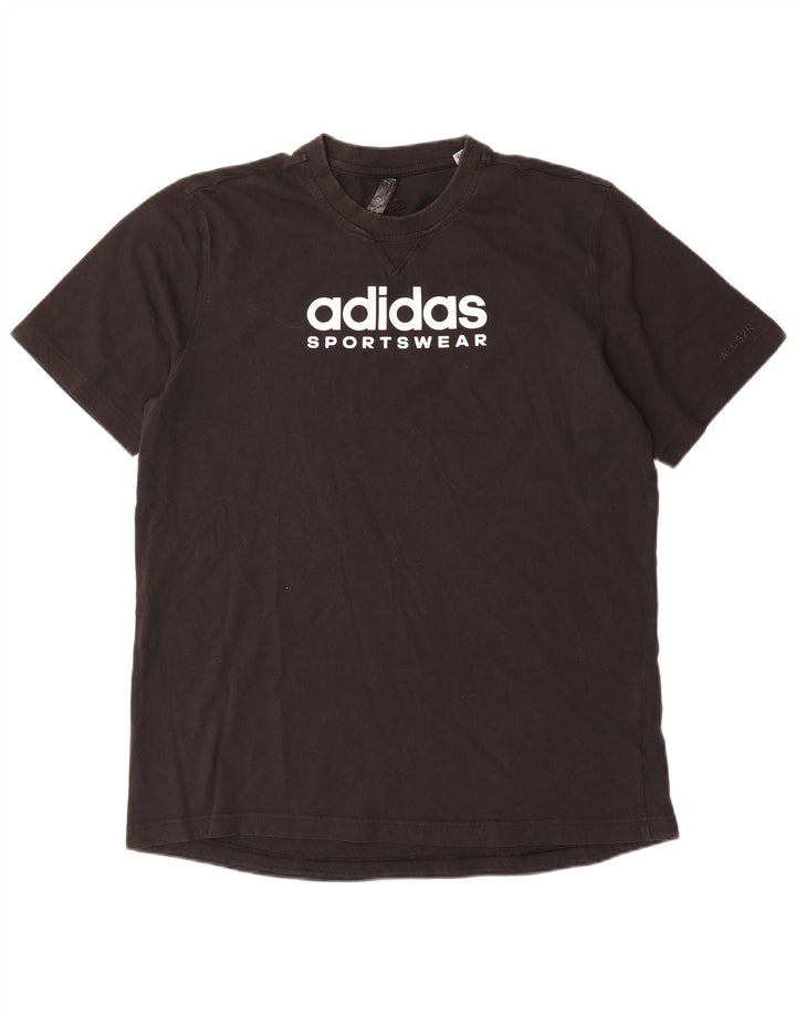 Adidas Mens Graphic T-Shirt Top Large Black Cotton