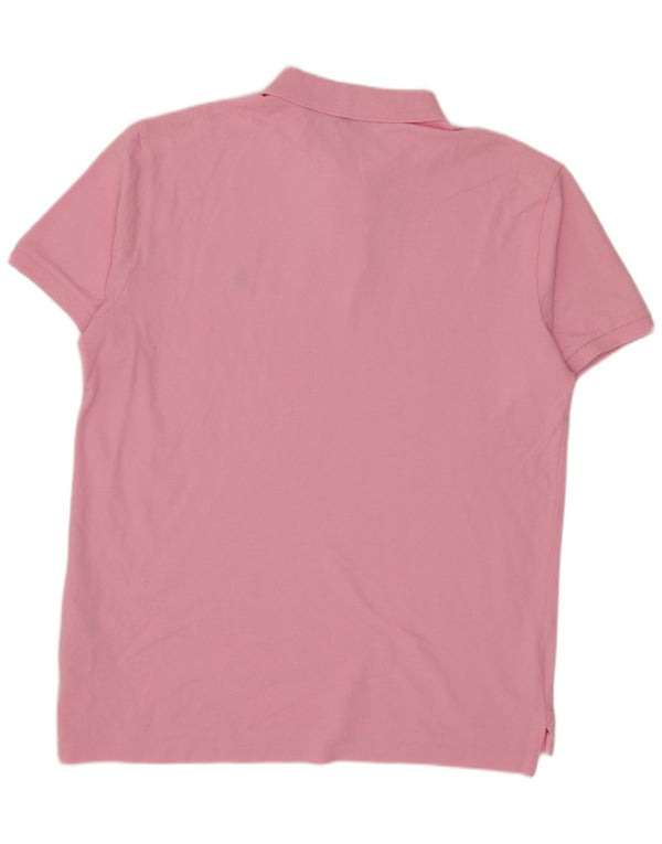 Polo Ralph Lauren Mens Custom Slim Fit Polo Shirt Large Pink Cotton