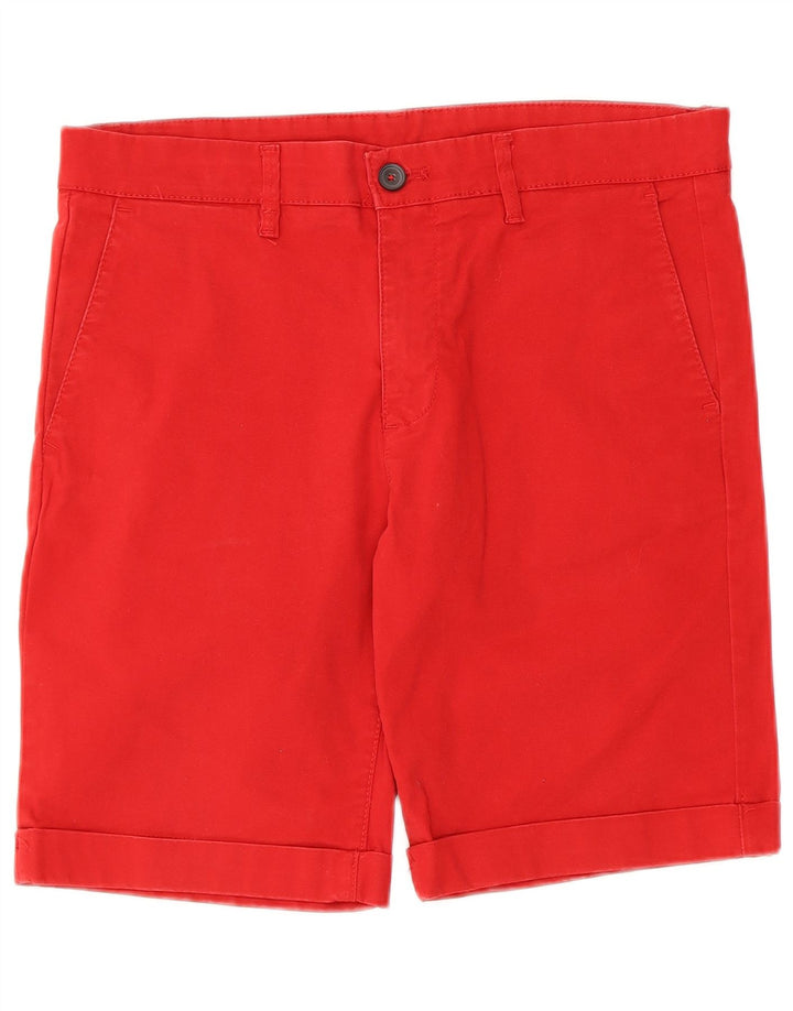 Zara Mens Chino Shorts EU 40 Medium W31  Red