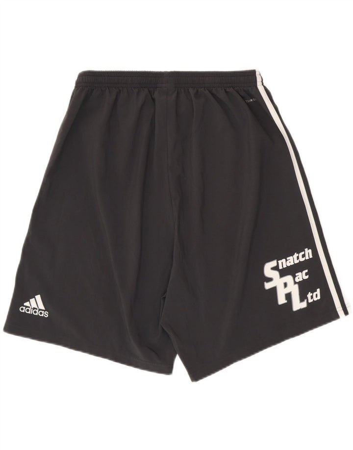 Adidas Mens Climalite Graphic Sport Shorts Large  Black Polyester