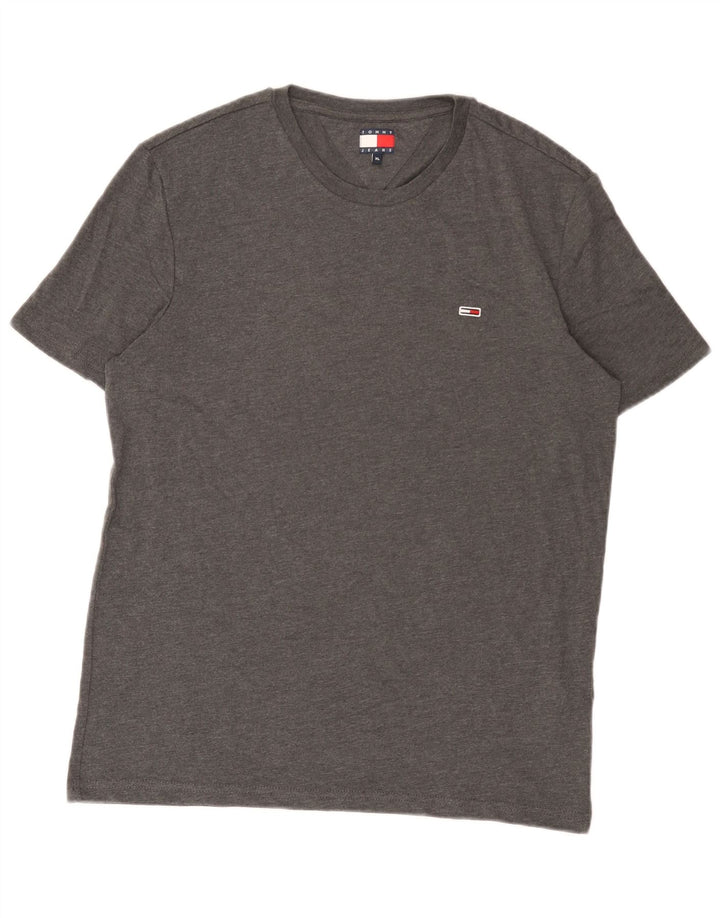 Tommy Hilfiger Mens T-Shirt Top XL Grey Cotton