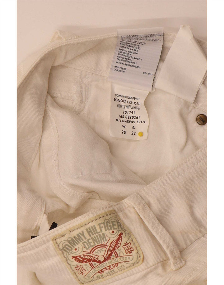 Tommy Hilfiger Womens Slim Jeans W25 L32 White Cotton