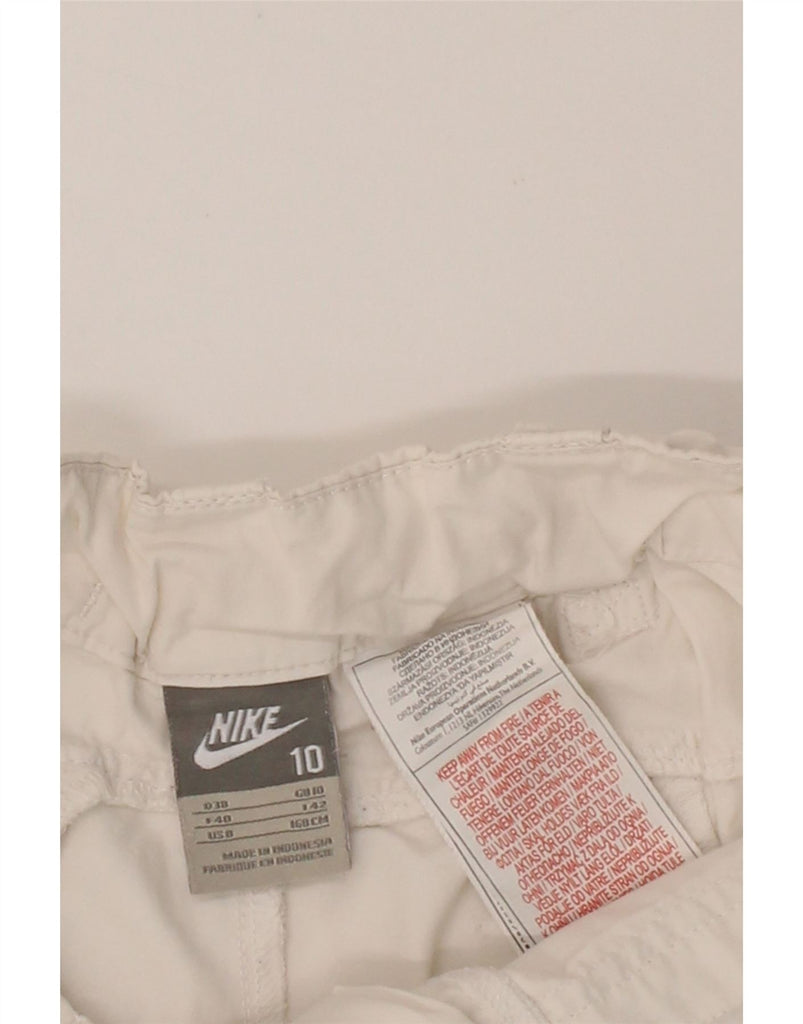 NIKE Womens Casual Shorts UK 10 Small W32  White Cotton Vintage Nike and Second-Hand Nike from Messina Hembry 