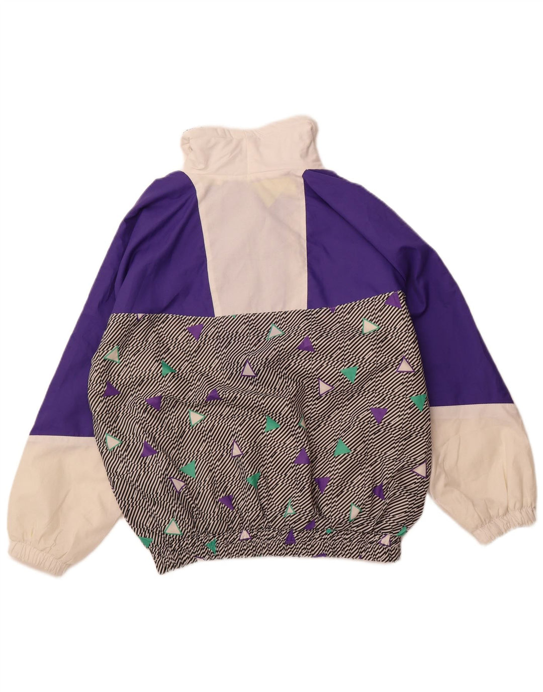 RODEO Mens Hooded Pullover Ski Jacket UK 40 Large Purple Colourblock