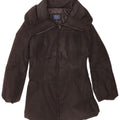 Trussardi Jeans Womens Padded Coat IT 40 Small Black Polyester