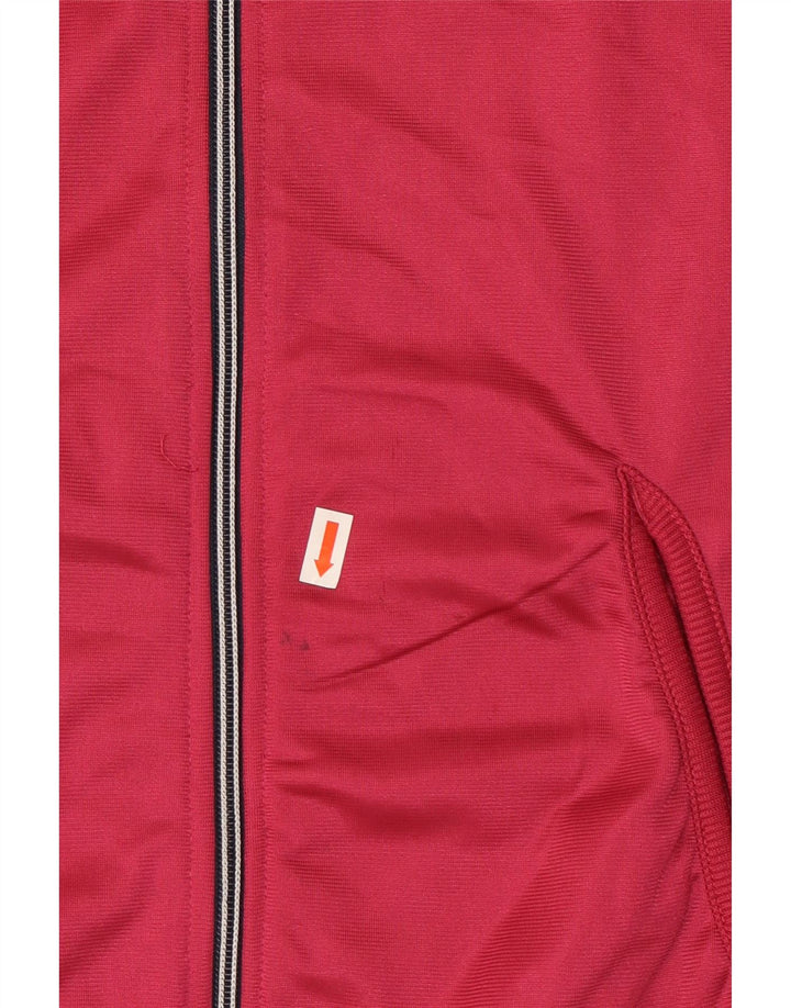 DIADORA Womens Tracksuit Top Jacket UK 10 Small Pink Polyester