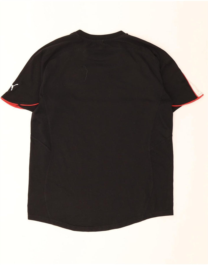 Puma Mens Graphic T-Shirt Top Medium Black Colourblock