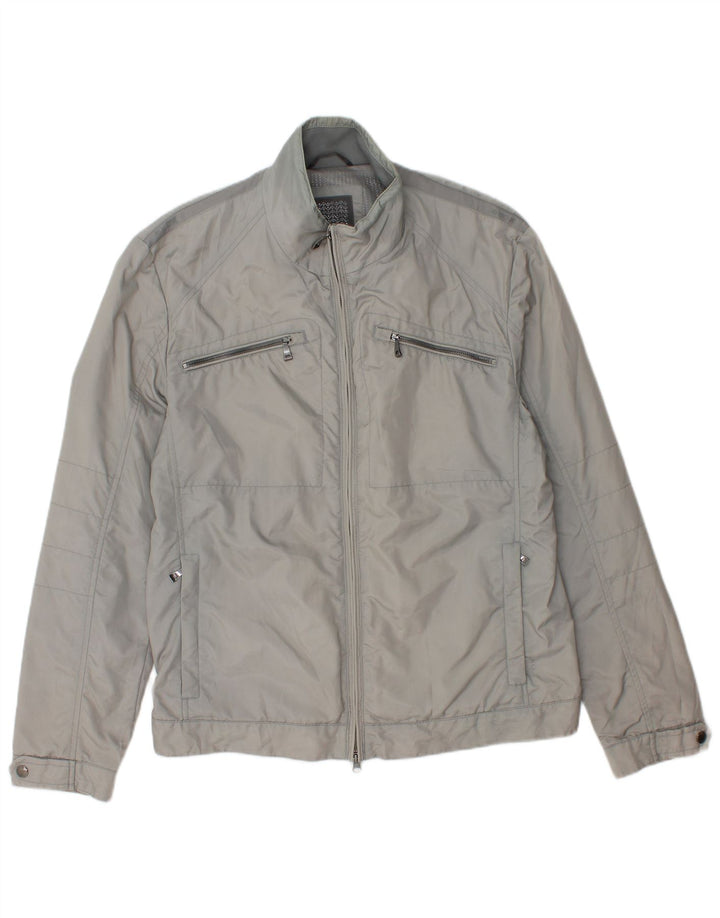 Geox Mens Utility Jacket UK 40 Large Grey Polyamide