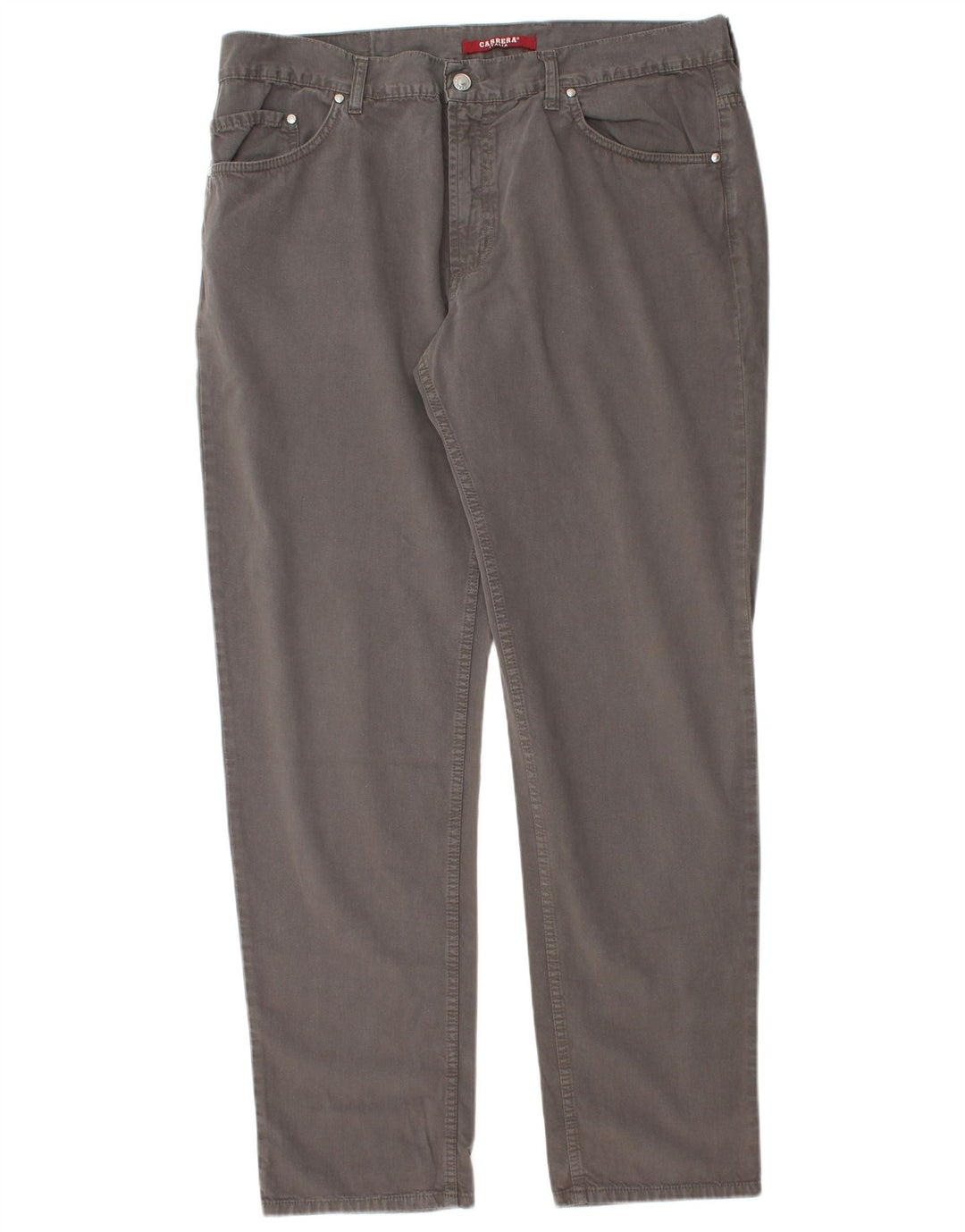 Carrera Mens Regular Fit Casual Trousers W40 L33 Grey Cotton