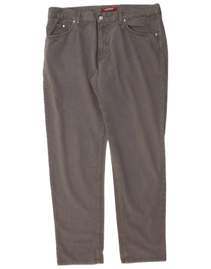 Carrera Mens Regular Fit Casual Trousers W40 L33 Grey Cotton