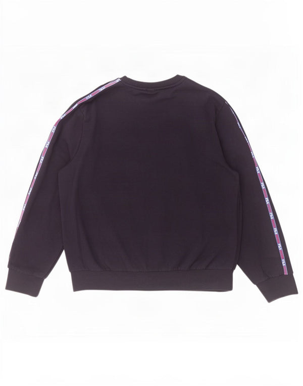 Fila Mens Graphic Sweatshirt Jumper XL Navy Blue Striped Cotton
