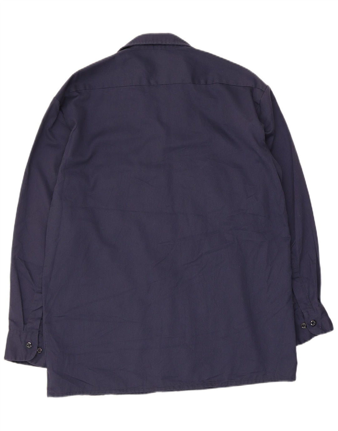 Dickies Mens Shirt Medium Navy Blue Polyester