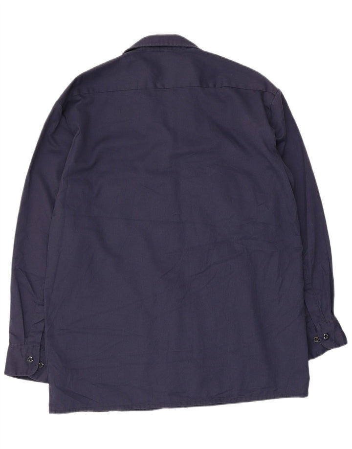 Dickies Mens Shirt Medium Navy Blue Polyester