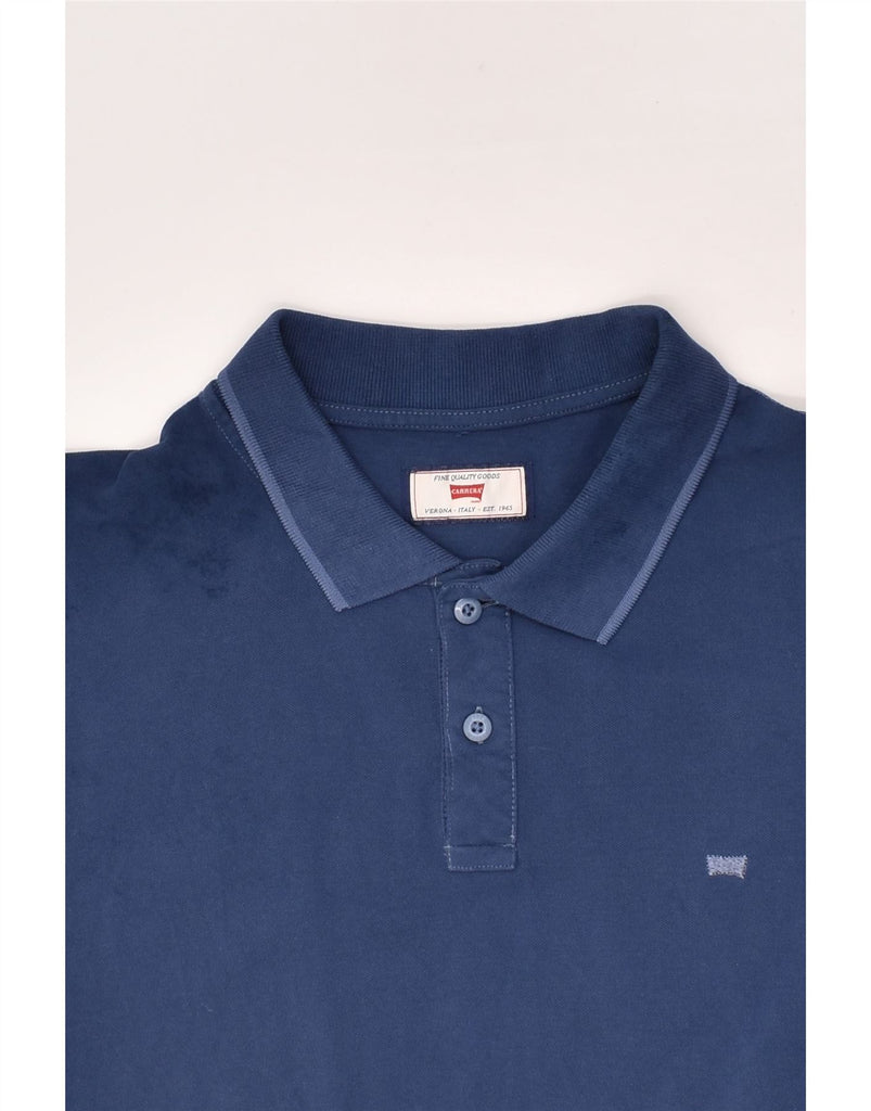 CARRERA Mens Polo Shirt Medium Navy Blue | Vintage Carrera | Thrift | Second-Hand Carrera | Used Clothing | Messina Hembry 