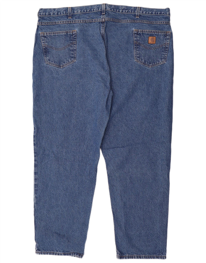 Carhartt Mens Tapered Jeans  W48 L32 Blue Cotton