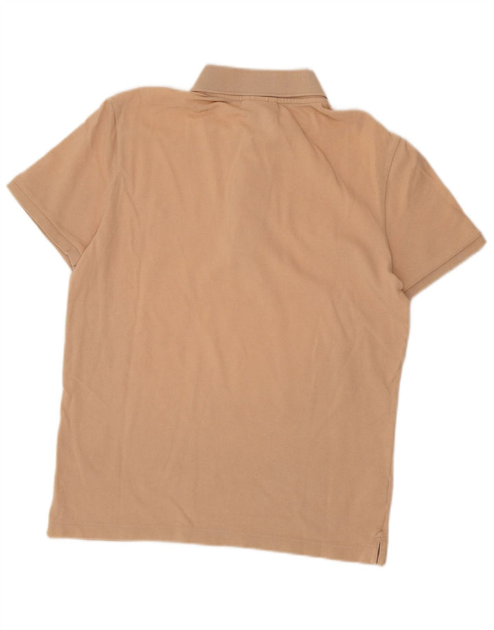 Lacoste Mens Slim Fit Polo Shirt Size 4 Medium Beige Cotton