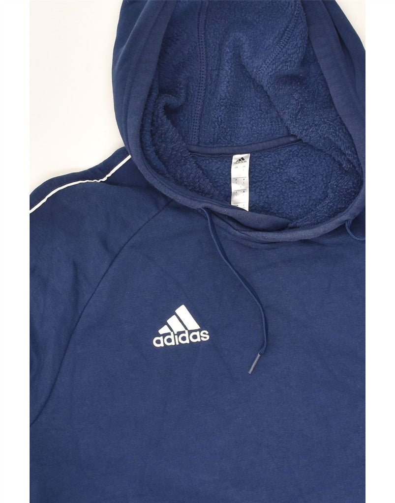 ADIDAS Mens Hoodie Jumper Large Navy Blue Cotton | Vintage Adidas | Thrift | Second-Hand Adidas | Used Clothing | Messina Hembry 