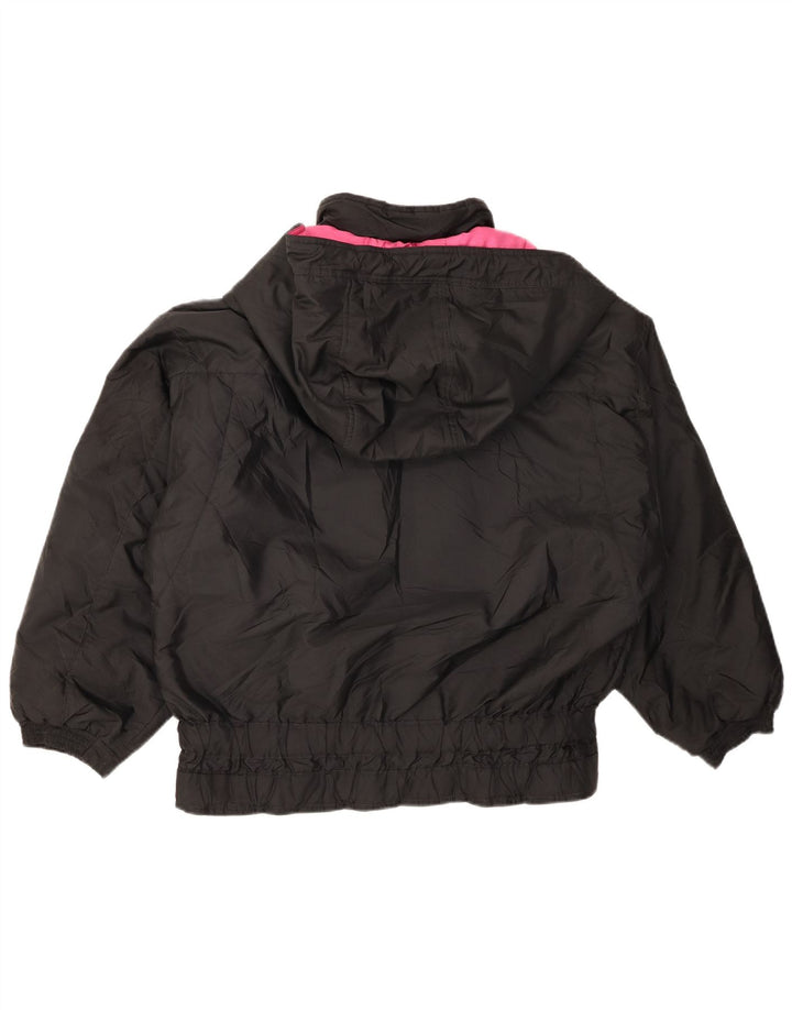BRUNIK Womens Oversized Hooded Windbreaker Jacket IT 42 Medium Black