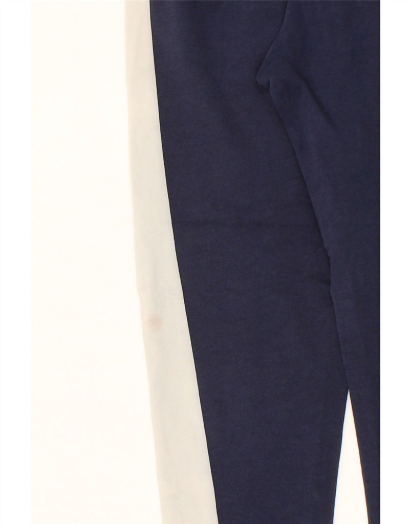 REEBOK Womens Tracksuit Trousers Joggers UK 4/6 XS  Navy Blue Colourblock Vintage Reebok and Second-Hand Reebok from Messina Hembry 