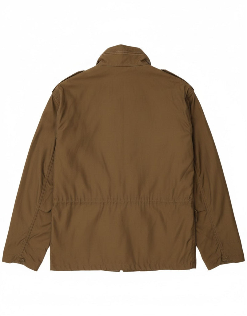 BRANDIT Mens Military Jacket UK 50 5XL Khaki Cotton Vintage Brandit and Second-Hand Brandit from Messina Hembry 