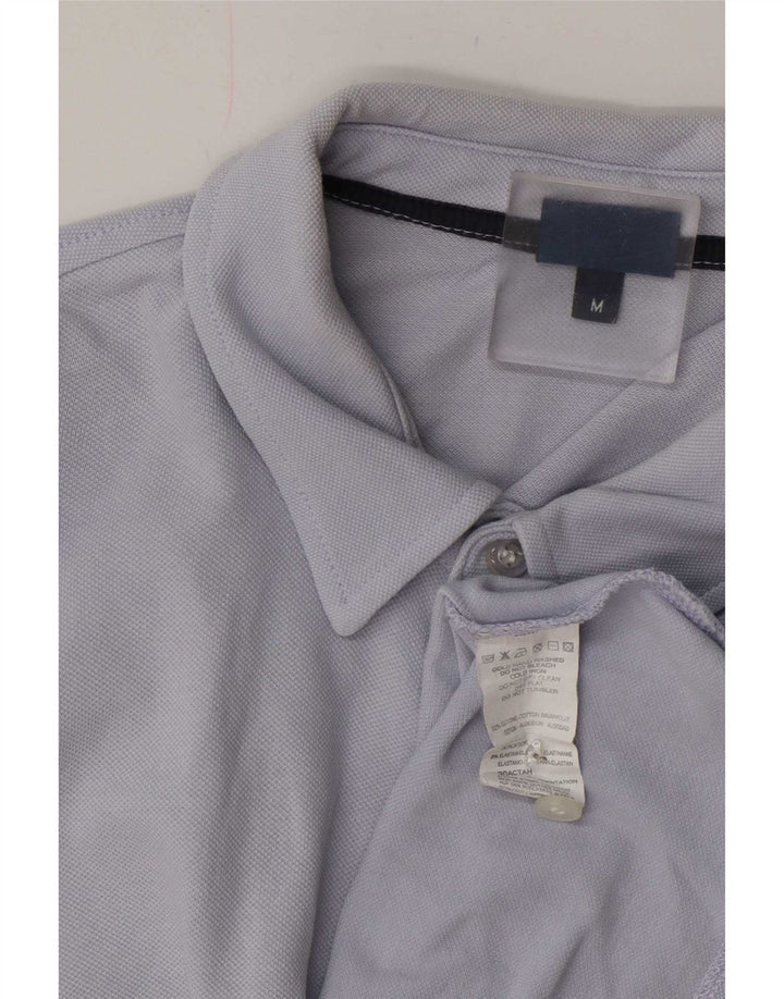 Trussardi Jeans Mens Polo Shirt Medium Blue Cotton