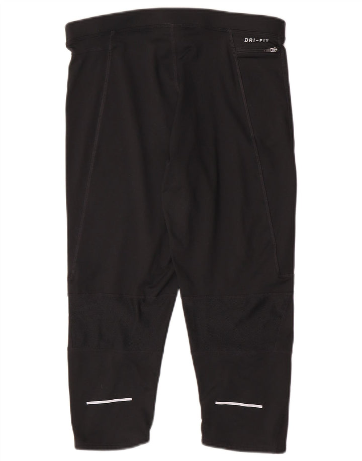Nike Mens Dri Fit Capri Leggings XL  Black Polyester