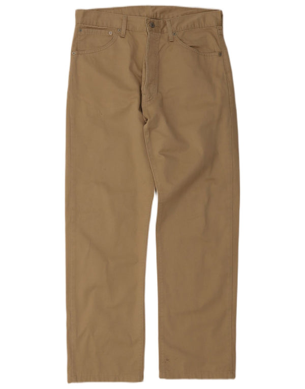 Levi's Mens 551 Straight Casual Trousers W34 L30 Beige Cotton