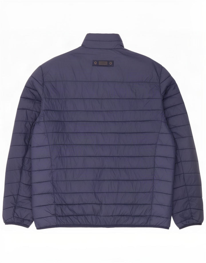 Camel Active Mens Padded Jacket UK 44 2XL Navy Blue Polyester