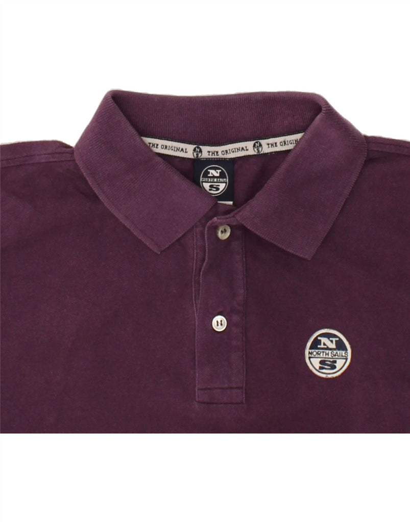 NORTH SAILS Mens Polo Shirt Small Purple Cotton | Vintage North Sails | Thrift | Second-Hand North Sails | Used Clothing | Messina Hembry 