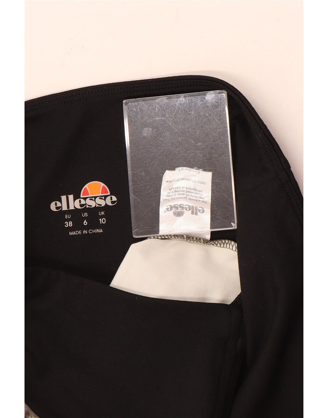 Ellesse Womens Leggings UK 10 Small Green Camouflage Polyester